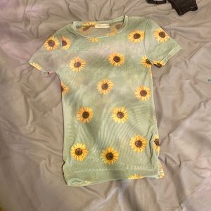 Transparent mesh shirt